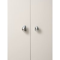 Furniture Silver Shiny Wardrobe Door Pulls Solid Brass Handles Shoe Cabinet Kitchen Drawer Irregular Pebble Small Handles Knobs