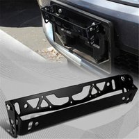 1Pc Car License Plate Bracket Kit 5 Colors Adjustable Tilt Aluminum Number Plate Holder Mobile License Frame General Car