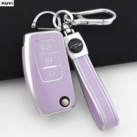 Fashion TPU Car Flip Key Case Cover Shell Fob For Ford Fiesta Focus 2 Ecosport Kuga Escape Falcon B-Max C-Max Eco Sport Galaxy