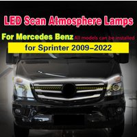 For Mercedes-Benz Sprinter 2009-2022 Scan Starting Car Front LED DRL Daytime Running Lamp Fog Light 12V Universal Waterproof