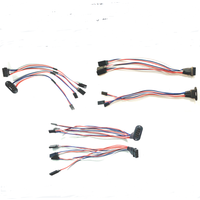 MPX 8 Pins Flange Mounted Male Female Multi Wire Dual Triple Quadruple 2/3/4 Servo Extension Wire Harness 20awg for RC Plane