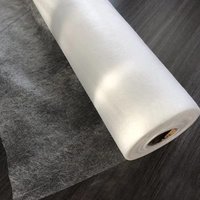 0,5 m x 4 m doppelseitige Vlies-Einlage, selbstklebendes Stofftuch, zum Aufbügeln am Saum, Einlage, Netz, DIY, Nähen, Basteln, Tufting