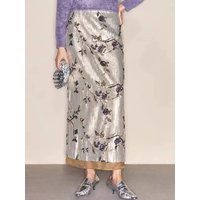 In the early spring of 2025, the new elegant hip skirt embroidered with sequins and high waist was opened with a skirt.