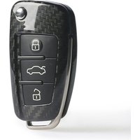 Carbon Fiber Remote Smart Auto Folding Key Fob Case Shell Cover Cap For Audi A3 A4 TT TTS 8J R8 Q3 Q5 Q7 A1 8X RS3 S3 8P A6 S6
