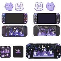 Cute Ghost Protective Case for Nintendo Switch / OLED / Switch 2 - Detachable Hard Shell with Joy-Con Covers