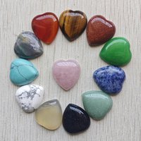 Good Quality Natural tiger eye stone heart cabochons beads for jewelry accessories making 23x25mm wholesale 12pcs fast shipping