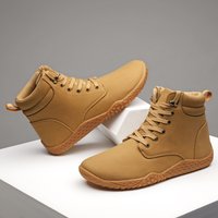Work Lightweight Sports Shoes 41-46 Men's Shoes Wide Barefoot Sneakers Season Outdoor Breathable Versatile Casual Trendy Shoes