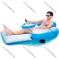 Lightweight Durable Motorized Inflatable Pool Lounger Water Hammock Raft for Pool or Lake Use for Outdoor Water Relaxation
