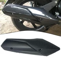 Carbon Fiber Shield Carbon Fiber Black Exhaust Pipe Shield Prevents Object Melting Protects Muffler From Dirt Bike Maintenance