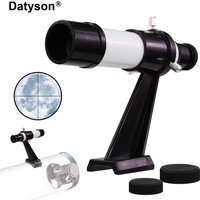 Datyson 5X24 Optical Finder Scope with Crosshair Reticle, Straight-Through Finder for Telescope, Star Pointer for Astronomy