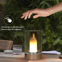 Sensor LED Candle with Rechargeable Night Light Flameless Wick Light Birthday Wedding Church Atmosphere Manual Mood Sensor lamp