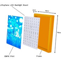 For Bambu Lab Lithophane LED Backlight Board Kit P1P P1S X1 X1C X1E A1 A1mini 3D Printer DIY Lithophane Photo Model for Bamboo