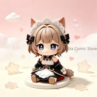 Anime Genshin Impact Sandrone Q-Version Figur Desktop-Ornament Kawaii Ausstellungsfigur Geburtstagsgeschenk Cosplay Weihnachten