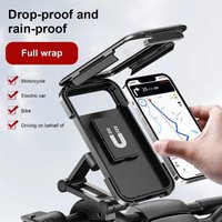 AliExpress NONE Waterproof 360° Swivel Phone Mount for Motorcycle/Bike – Adjustable Universal GPS Holder for Cellphones & Navigation Apps