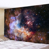 Big Galaxy Starry Universe Space Wall Tapestry Psychedelic Print Thin Cloth Blanket Yoga Mat