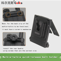 Suitable for Baofeng UV5R UV82 UVF8 BF888S walkie talkie back clip modification tactical belt bracket quick release bracket