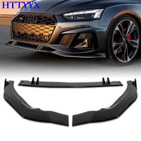 HTTYYX Front Bumper Splitter Lip Diffuser Body Kit Spoiler Guard Fit For Audi A5 S5 Sportback/Coupe/Cabriolet S-LINE 2019-2024
