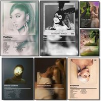 Famous Singer A-Ariana Grande Poster Modern Minimalist Wall Art Prints for Bedroom Living Room Home Decor Interior Gift