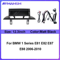 For BMW 1 Series E81 E82 E87 E88 2006-2010 12.3inch Car Radio Fascia Frame Stereo Panel Harness Wiring Power Cord Adapter Canbus