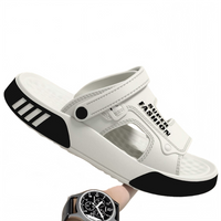 Men Slippers Summer EVA Soft-soled Platform Slides Sandals Indoor Outdoor Walking Beach Shoes Flip Flops Mens Home Shoes