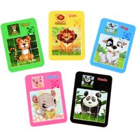 10-50 Pcs Fun Cartoon Jigsaw Animal Puzzles Game Kids Educational Toy Birthday Party Guest Treat Gift Favors Pinata Filler Prize