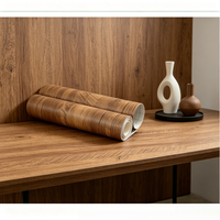 1 Roll PVC Wood Grain Contact Paper Oil-Proof Peel and Stick Wallpaper for Kitchen Countertop Cabinet Furniture Table Renovation