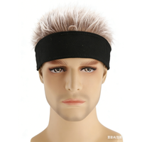 AliExpress WRELS Wig Hats for Men Knitted Spiked Hairs Hip Hop Hat Novelty Hair Visor Cap Adjustable Unisex Cycling Bicycle Cap Fake Hair Wig