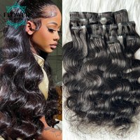 PU-Clip-Ins-Haarverlängerungen, Echthaar, gewellt, unsichtbar, nahtlos, Clip-in-Echthaar, Hautschuss, 120 g/7 Stück, voller Kopf für Frauen