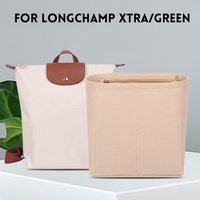 Felt Insert Organizer for Longchamp Le Pliage Green/Xtra Backpack Organization and Lined Support Bag Cosmetic Storage Bag