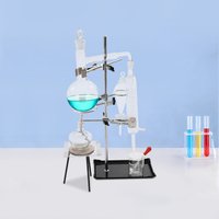 500ml Distillation Apparatus Glass Steam Distilling Kit Essential Oil Extraction Set Water Distiller Purifie for Home Lab