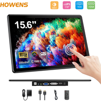 13.3/14/15.6 Inch FHD Touch Monitor 1200P 60Hz Type-C HDMI VGA AV VESA75 Office Gaming CCTV Laptop Second Display With Stand