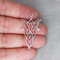 3pc Art Line Butterfly Sword Stainless Steel Pendant Charms for Jewelry Making DIY Craft Vintage Tassels Earrings Necklace Women