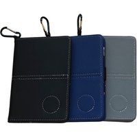 【SITLJIN•FAFAFA】Golf Scorebook Course Competition Supplies PU Leather Material Fan Supplies Scorebook Set for Recording Scores