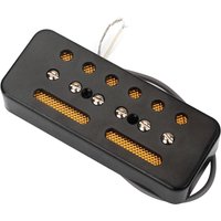 Practical A Pair of Black Single Coil Soap Bar Pickups for P-90 P90 Electric Guitar 50mm / 52mm Hole Space