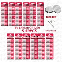5-40Pcs CR1220 Batteries 3V Lithium Coin Cell CR 1220 Battery High Capacity for Watches Healthcare Devices Calculator Etc