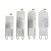 5/10 szt. ściemnialnych żarówek LED G9, mini żarówka wtykowa DC12V 220V 1W 2W 3W, reflektor ceramiczny LED, żarówka kukurydziana, lampa kryształowa 3000k 6000k