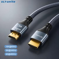 16K HDMI 2.2 Cable,8K@120Hz HDMI Cable 10FT/3M for HDTV Box Projector PS5 Ultra High Speed Computer HDMI Cable
