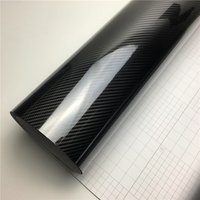 Super Glossy 5D Carbon Fiber Vinyl Wrap For Car Vinyl Wrapping Film Vehicle Decal Laptop Skin Phone Cover Motorcycle