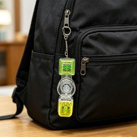 LED Mechanical Keyboard Switch Tester Fidget Spinner 4 Keys Keychain EDC Stress Relief Decompression Toy for Office School