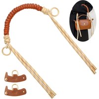 Hand Woven Rope Strap For Mini Tote Bag Conversion Kit No Punching Underarm Handle Replacement Crossbody Belt Accessories