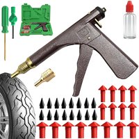 Reifenreparatur-Set: Reifenreparaturpistole für Auto, Fahrrad, schlauchlose Reifen – Reifenpannen-Reparatur-Kit für Garage, Motorrad, Vakuum-Autoreifen, Luftleckage-Set