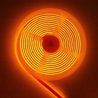 5m 12V 24V 3mm 5mm 8mm LED FCOB Strip Waterproof Orange Amber Red Fire Yellow 1700k 1800k 1900k 2000k Rainproof Outdoor Indoor
