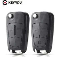 KEYYOU 10Pcs 2/3 Buttons Flip Remote Folding Car Key Cover Case Shell Styling Case For Vauxhall Opel Corsa Astra Vectra Signum
