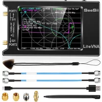 New Upgraded NanoVNA 50kHz-6.3GHz Vector Network Antenna Analyzer 4" Measure S Parameters HF VHF UHF SWR Phase Delay Smith Chart