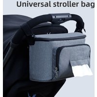 Large-Capacity Storage Bag for Baby Strollers - Must-Have Mom Accessory, Hold Bottles & Diapers Easily On-the-Go.