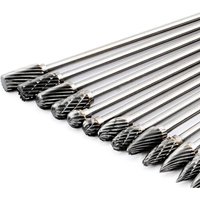 3x6x100mm Long Single Cut Carbide Rotary Burrs Set Rotary Tools Rotary Burrs Hard Alloy Rotary File Polishing Head