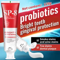 Sp-8 Probiotic Toothpaste For Oral Care Whiten Clean Removes Stains Fresh Breath With Lactobacillus & Sodium Saccharin New