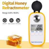 Digital Sugar Refractometer Honey Refractometer Sugar Content Tester Brix 0-94% 0-90% 0-50% ATC Refracto Meter For Fruit Juice