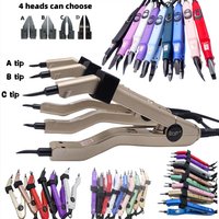 LOOF Quality Heat Hair Connector KIT 220 degree jr609 Temperature Controllable Heat Iron fast hot iron Keratin Bonding Tools