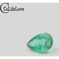 Natural Emerald Loose Gemstone for Jewelry DIY 3mm*5mm Pear Cut Emerald Gemstone